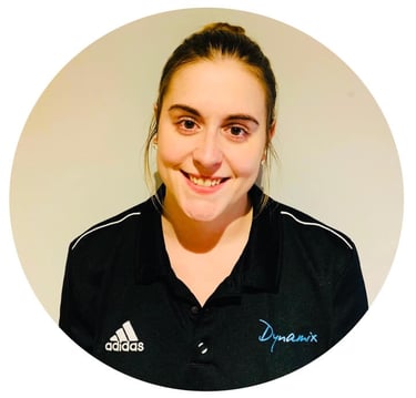Hereford Dynamix Trampoline Club coach Sarah Debbage