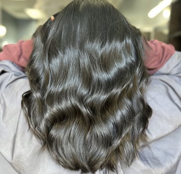 wavy natural keratin