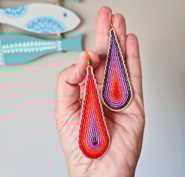 beaded earrings video tutorial