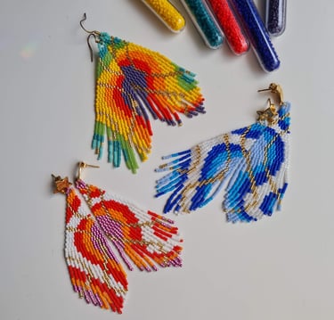 beaded fringe earrings patterns