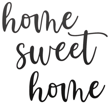 home sweet home metal sign