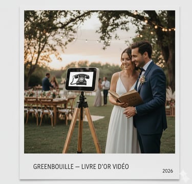 Livre d'or vidéo pour mariage en essonne