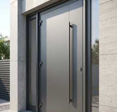 Puerta de entrada de seguridad en aluminio, Murcia