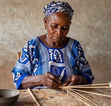 Abstract digital artwork displayed on a sleek screen, merging tradition with technology.