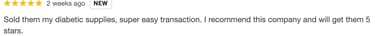 Customer review of cash for diabetic supplies nyc