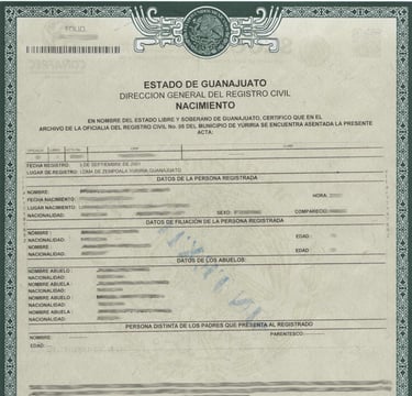 Professional birth certificate translation services by Lang Lumin
