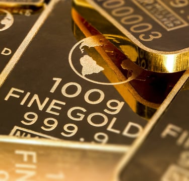 close-up of gold representing central banks using gold, and why you should too for gold ira
