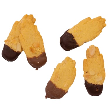 Antwerpse handjes koekjes met chocolade