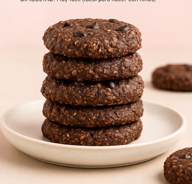 a stack of cookies with chocolate chips and chocolate chips