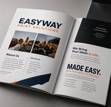 Brochures and flyers printing for businesses in North Carolina