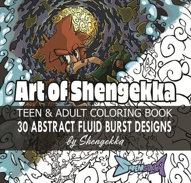 Art of Shengekka TEEN & ADULT COLORING BOOK