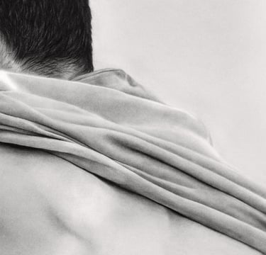 Detalle de la obra de arte original "Vulnerablemente Fuerte" de Aria De Zabal