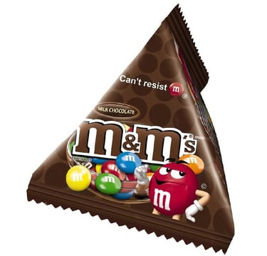 M&M's Candy Triangular Pouch