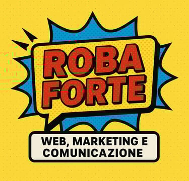 Logo of "robaforte.it" an italian marketing and communication agency