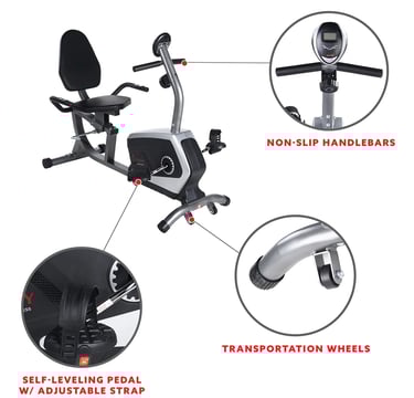 recumbent bike features
