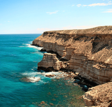 coastal section of the park, cliffs running south from the town of Kalbarri