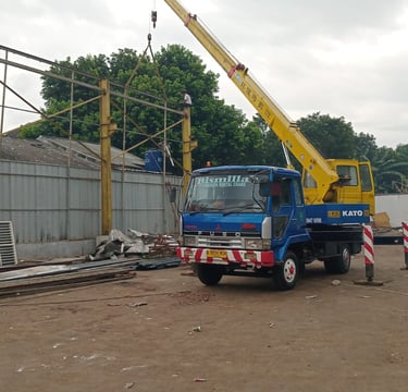 crane 7 ton siap untuk kontruksi