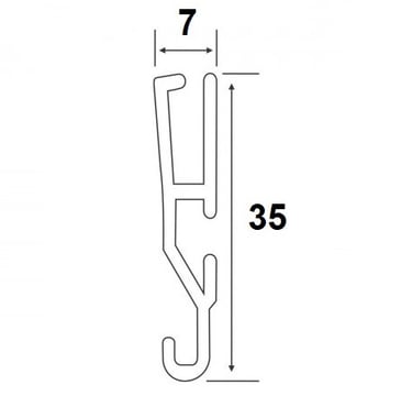 Bara mobila pentru plase tip rulou - caseta din aluminiu vopsita in camp electrostatic - ASIROLL -
