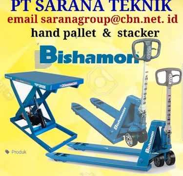 Jual Bishamon Handpallet, jual Bishamon Stacker, jual OPK Handpallet
