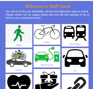 Bespoke Staff Travel Website