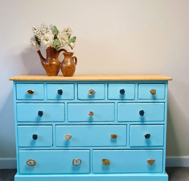 Upcycled chest of drawers painted in Fusion - Little Teapot