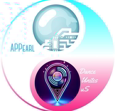 A Ying and Yang graphic that symoblizes how Appearl and Dance Unites harmonize