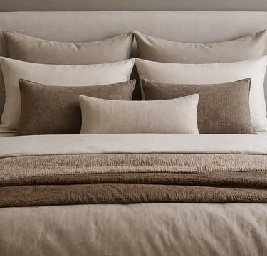 Contemporary Bedroom Bedding Ideas with Soft Textured Layers