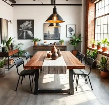  Modern industrial dining room Industrial interior design