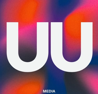 Duuble Media Logo over soft color design.