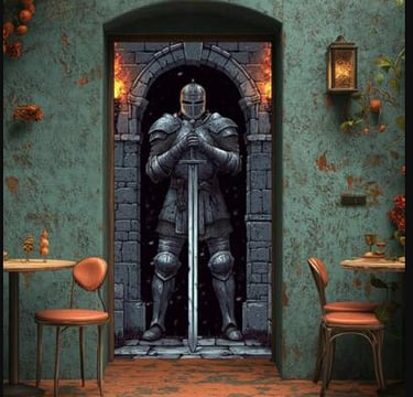 image d'un chevalier gardien de l'appartement