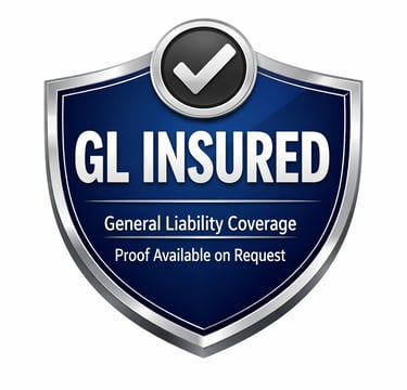 general liability coverage insured badge