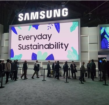 Samsung City exhibit entrance at CES.