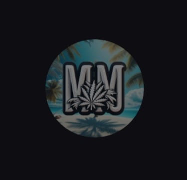  Logotipo circular de Medical Marley con fondo oscuro