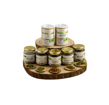 Tartinades, sel, mélange pour poisson Essence de Fleurs