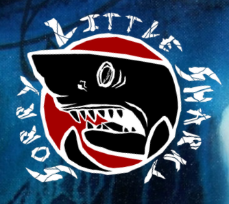 sorry little sharky, sharky logo, publishing, shark, great white, shark logo design