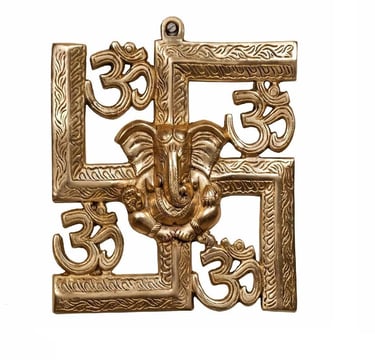 "brass swastikas"