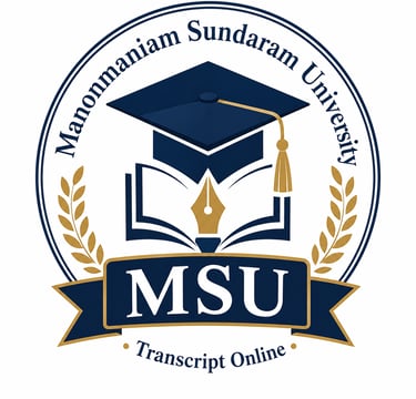 Manonmaniam Sundaranar University Transcript Online