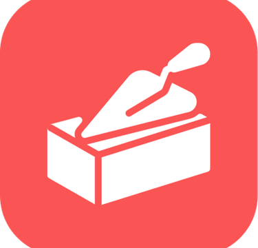 Icono representativo de construcción y reparación de hornos refractarios industriales