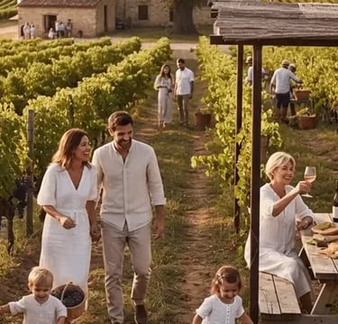 Aditya Jadhav with his clients, friends and family spending quality time at Vineyard of GaanBaru Advisors