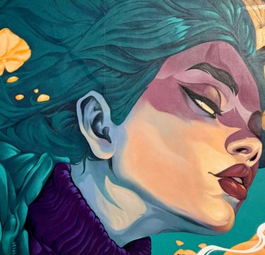 Emerge - arte público en Fort Lauderdale, muralismo, street art, arte urbano por Ona Salvador