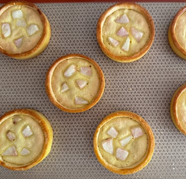 tartelette avec amandine nectarine