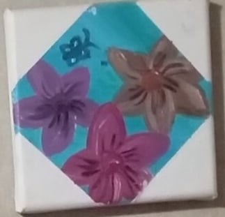 Flower Tile (painting) Kylee Nicole Smith