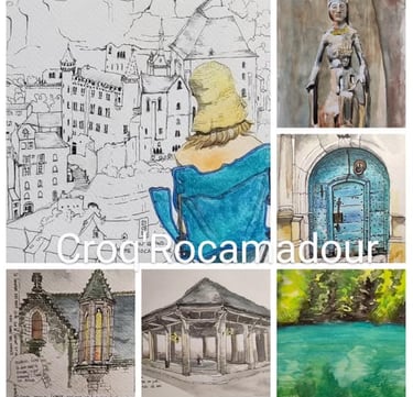 Croquis autour de Rocamadour