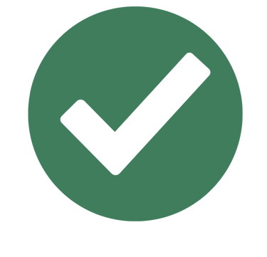 wellbridge green check icon