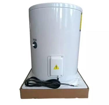 буферен резервоар термопомпена система инсталация водно подово отопление 100 литра нагревател 2kW