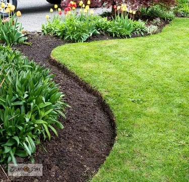 garden bed crisp & perfect edging 