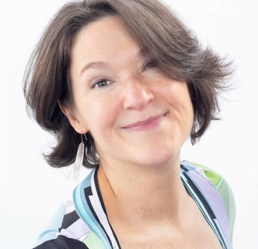 a woman with a short haircut and a short haircut