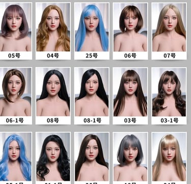 perruques poupées tpe