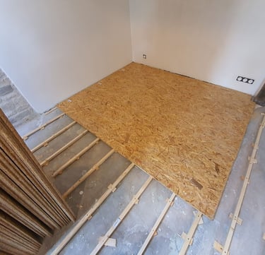 pose plancher en bois