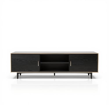 A cozy living room featuring a plush sofa set, elegant dining table, and stylish storage units.